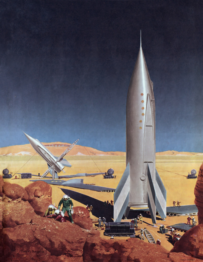 Illustration for article titled The Beautiful Art That Helped Inspire Space Travel
